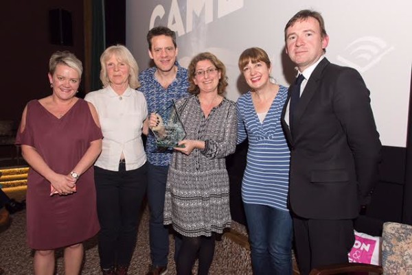 (From left to right) Lupus Films' Ruth Fielding, the films directors Joanna Harrison and Robin Shaw, Walker Productions Julia Posen, Lupus Films' Camilla Deakin and authour David Nicholls
