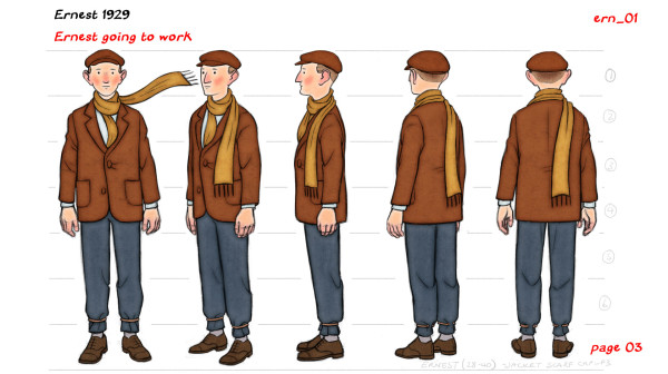 Ernest going to work character sheet